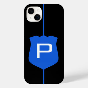 Thin Blue Line Monogram Case-Mate iPhone 14 Plus Hoesje