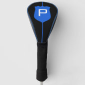 Thin Blue Line Monogram Golfheadcover (Voorkant)
