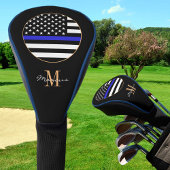 Thin Blue Line Monogrammed & Golf USA vlag Golfheadcover