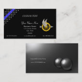 Thin Blue Line Motor Officer Visitekaartje (Voorkant / Achterkant)