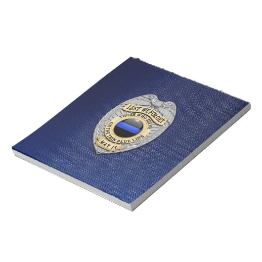 Thin Blue Line Notitieblok (Linkerzijde)