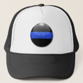 Thin Blue Line - Officer in ruste Trucker Pet (Voorkant)