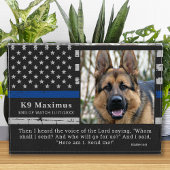 Thin Blue Line Officer K9 Memorial Fotoblokken