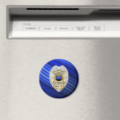 Thin Blue Line - Officers Memorial Badge Magneet (Insitu (Vaatwasser))