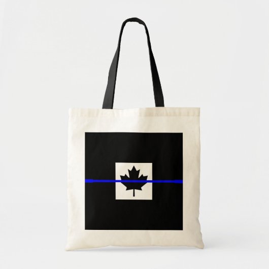 Thin Blue Line on Canadian Flag Decor Tote Bag (Voorkant)