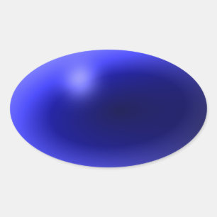 Thin Blue Line One-of-a-Type Ovale Sticker