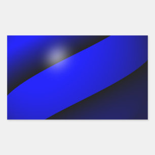 Thin Blue Line One-of-a-Type Rechthoekige Sticker