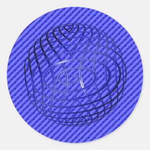 Thin Blue Line One-of-a-Type Ronde Sticker