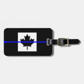 Thin Blue Line op Canadese vlag Bagagelabel (Voorkant horizontaal)