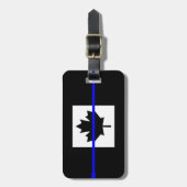 Thin Blue Line op Canadese vlag Bagagelabel (Voorkant verticaal)