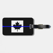 Thin Blue Line op Canadese vlag Bagagelabel (Achterkant horizontaal)