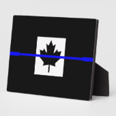 Thin Blue Line op Canadese vlag Fotoplaat (Zijkant)