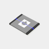 Thin Blue Line op Canadese vlag Post-it® Notes (Schuin)