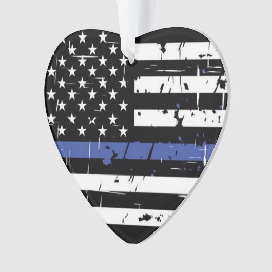 Thin Blue Line Ornament (voorkant)