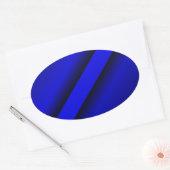 Thin Blue Line Ovale Sticker (Envelop)