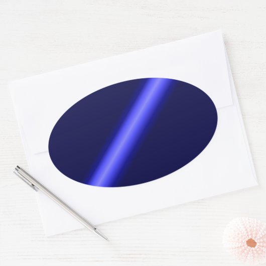 Thin Blue Line Ovale Sticker (Envelop)
