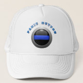 Thin Blue Line - Panic Button Trucker Pet (Voorkant)