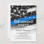 Thin Blue Line | Pensionering politie Kaart (Voorkant)