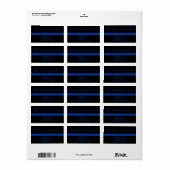 Thin Blue Line Personal Etiket (Full Sheet)