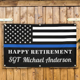 Thin Blue Line Personalized Police Retirement Spandoek