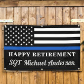 Thin Blue Line Personalized Police Retirement Spandoek