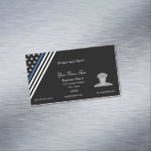 Thin Blue Line Photo Visitekaartje Magnet Magnetisch Visitekaartje (Voorbeeld)