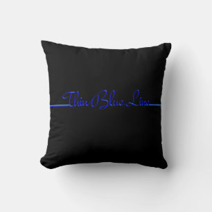Thin Blue Line Pillow Kussen