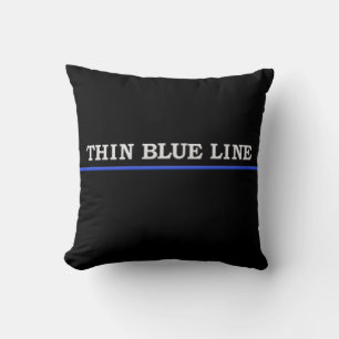 Thin Blue Line Pillow Kussen