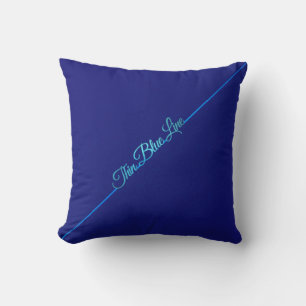 Thin Blue Line Pillow Kussen
