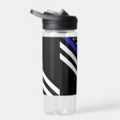 Thin Blue Line, Police, American Flag, Custom Waterfles (Rechts)