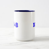 Thin Blue Line Police and Law Enforcement 10-8 Tweekleurige Koffiemok (Center)