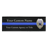 Thin Blue Line Police Badge (Voorkant)
