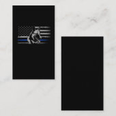 Thin Blue Line Police Belgische Malinois Dog Visitekaartje (Voorkant / Achterkant)