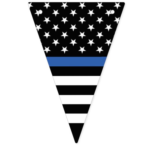 Thin Blue Line Police Bunting Flags Vlaggetjes (Tweede vlag)