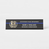 Thin Blue Line Police Bureau Naambordje (Voorkant)