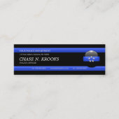 Thin Blue Line Police Chief Custom Visitekaartje (Voorkant)