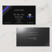 Thin Blue Line Police Communications Visitekaartje (Voorkant / Achterkant)