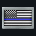 Thin Blue Line Police Cops American Flag Gesp<br><div class="desc">De "dunne blauwe lijn" is een term die typisch verwijst naar het concept van de politie als de lijn die ervoor zorgt dat de maatschappij niet afneemt tot gewelddadige chaos. Het "blauwe" in "dunne blauwe lijn" verwijst naar de blauwe kleur van de uniformen van veel politiediensten. - Dit werk komt...</div>