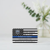 Thin Blue Line Police Custom Logo Enforcement Visitekaartje (Staand voorkant)