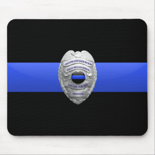 Thin Blue Line Police Dispatcher Badge Muismat