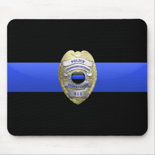 Thin Blue Line Police Dispatcher Badge Muismat
