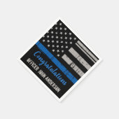 Thin Blue Line Police Enforcement Party Servet (Hoek)