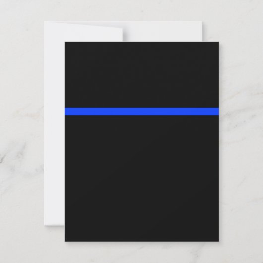 Thin Blue Line Police Event RSVP Kaartje (Voorkant)