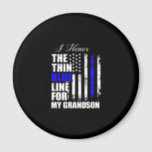 Thin Blue Line Police Flag Back Magneet<br><div class="desc">Thin Blue Line Police Flag Back</div>