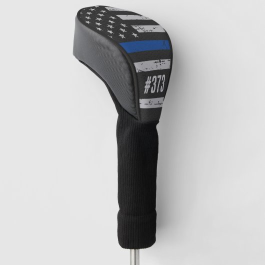 Thin Blue Line Police Golfheadcover (Schuin)