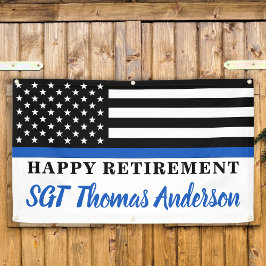 Thin Blue Line Police Happy Retirement Party Spandoek