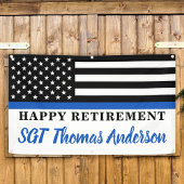 Thin Blue Line Police Happy Retirement Party Spandoek