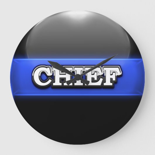 Thin Blue Line Police Kantoor Grote Klok (Voorkant)