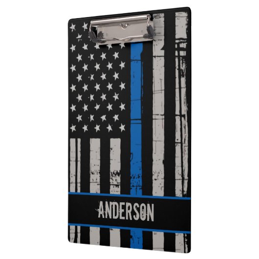 Thin Blue Line Police Klembord (Links)