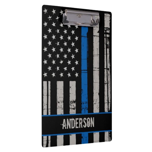 Thin Blue Line Police Klembord (Rechts)